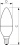 Ampoule bougie Corepro ND 7-60 W E14 865 B38 Fr