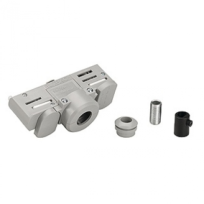 Adaptateur triphasé EUTRAC, gris, avec accessoires de montage