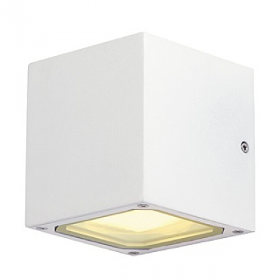 Applique SITRA CUBE, forme cubique, blanche, GX53, max. 9 W