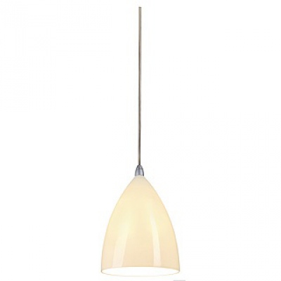 Suspension Tonga IV avec cache en céramique et rosace de plafond, argent