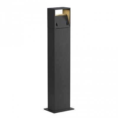 Lampadaire LOGS 70, carré, anthracite, LED 6W, blanc chaud