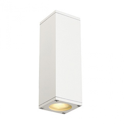 Applique murale Theo up/down OUT, carrée, blanche, max. 2x35W