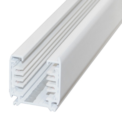 Rail triphasé Adar Blanc 2,0 m Montage en saillie