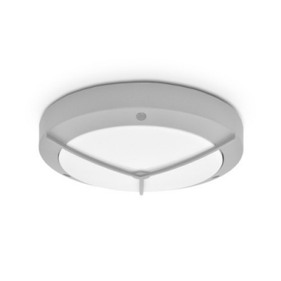 Plafonnier LED KAREN 10B, 10 W, blanc chaud, boîtier gris, IP 65