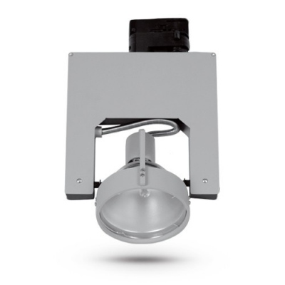 Projecteur sur rail LUME S30H, max. 45 W, argent, triphasé