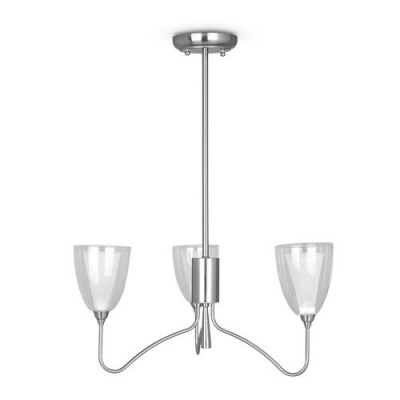 Applique et plafonnier CAMILLO 30, 3 x max.50W chrome satiné.