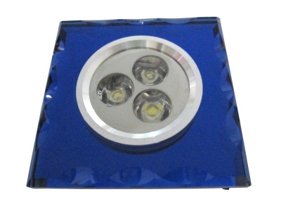 Downlight LED Power Affi Bleu 3*1w Blanc Chaud