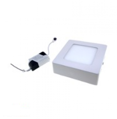 Panneau LED carré en surface 6 W - 3 000 K