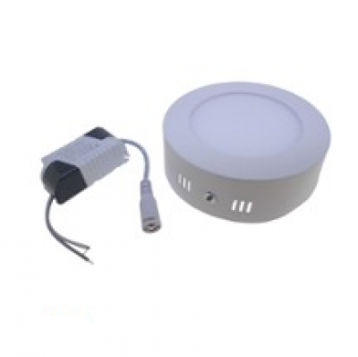 Panneau LED rond en surface 6 W - 4 000 K