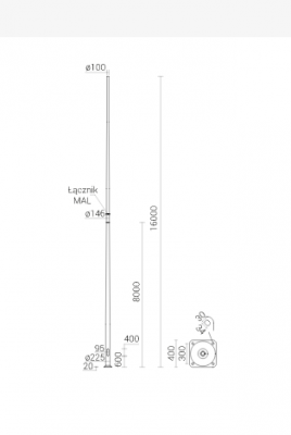 MAL-16 anodowany inox