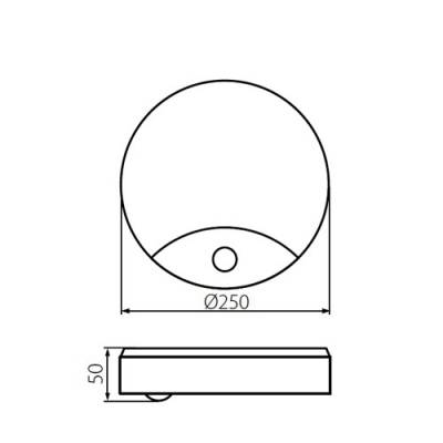 Luminaire LED avec détecteur de mouvement Sanso LED 15 W-Nw-Se
