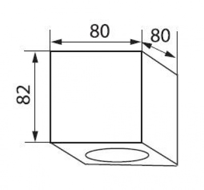 Spot de plafond Duce Al-Dto50
