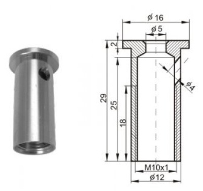 Support de plafond pour câbles 16/25 MO, NIKLOW., ET-157-08 (jeu de 100 pièces)