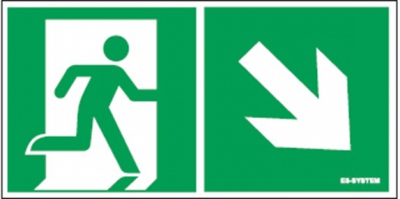 Pictogramme flèche en bas à droite, à droite