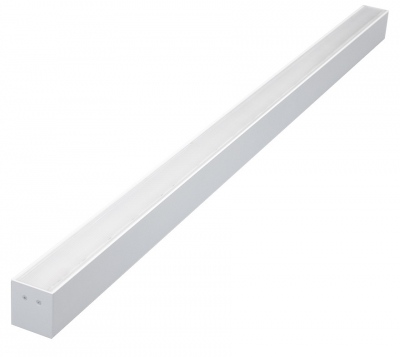 Luminaire linéaire Qualis 112 cm 30 W 4 K abat-jour blanc PC Micro