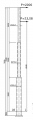 Poteau de traction STR 2000/7,5 + ancrage