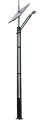 Lampe LED hybride solaire-éolienne 2x96W / panneaux 2x200W / 8m / 2x200Ah (sans turbine)
