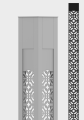 Colonne lumineuse SAL PROF DECOR LED 36W, 2 700K, noir anodisé, variante décor B