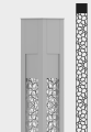 Colonne lumineuse LED SAL PROF DECOR 36W, 3 500K, noir anodisé, variante décor C