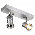 Spot Asto II Gu10, aluminium brossé