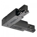 Connecteur d'angle Eutrac avec mise à la terre externe, noir