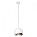 Suspension Light Eye avec rosace, ES111, blanc + chrome