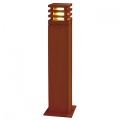 Lampe d'extérieur carrée en fer rouillé 70