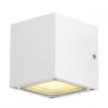 Applique SITRA CUBE, forme cubique, blanche, GX53, max. 9 W