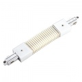 Connecteur flexible pour rail monophasé, blanc