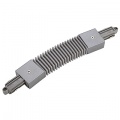 Connecteur flexible pour rail monophasé, gris argenté