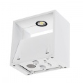 Applique LOGS, carrée, blanche, LED 6W, blanc chaud
