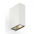 Applique QUAD 2, carrée, blanche, LED, 2x3W, blanc chaud
