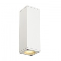 Applique murale Theo up/down OUT, carrée, blanche, max. 2x35W
