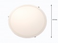 Panel Led Okragły Round 36w 230v Biały Ciepły