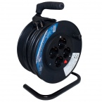 Rallonge Schuko 4 prises + enrouleur « 0 » 25 m 3 x 1,5 mm²