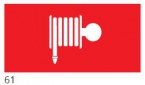 125x250 Piktogram 61 Hydrant Logo Awex (iso7010)