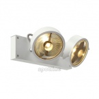 Plafonnier Kalu 2 Qpar, blanc mat Es111, max. 2 x 75 W