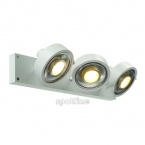 Plafonnier Kalu 3 Qpar, blanc mat ES111, max. 3 x 75 W