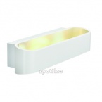 Applique murale Asso 300 LED, ovale, blanche, 2 LED 5 W, 3 000 K