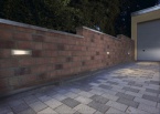 Applique murale LED en acier inoxydable 316, 4 W, blanc chaud, IP54