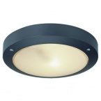 Plafonnier Bulan Anthracite, E14, max. 60 W, abat-jour en verre satiné