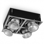 Plafonnier mobile PINO 400, 4 x max. 50 W, gris