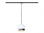 Suspension Light Eye, blanc/chrome, GU10, max. 75 W, adaptateur monophasé inclus