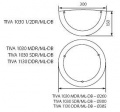 Plafonnier TIVA 1030 SDR/ML-DB