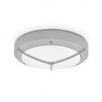 Plafonnier LED KAREN 10B, 10 W, blanc chaud, boîtier gris, IP 65