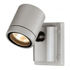Applique murale New Myra, gris argenté, Gu10, max. 50 W, IP55