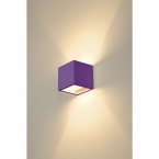 Applique murale Plastra Cube, carrée, plâtre blanc, G9, max. 42 W