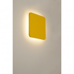 Applique murale carrée Plastra, plâtre blanc, 48 LED, 3 000 K