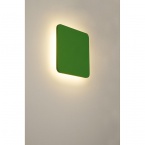Applique murale carrée Plastra, plâtre blanc, 48 LED, 3 000 K