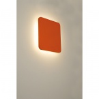 Applique murale carrée Plastra, plâtre blanc, 48 LED, 3 000 K